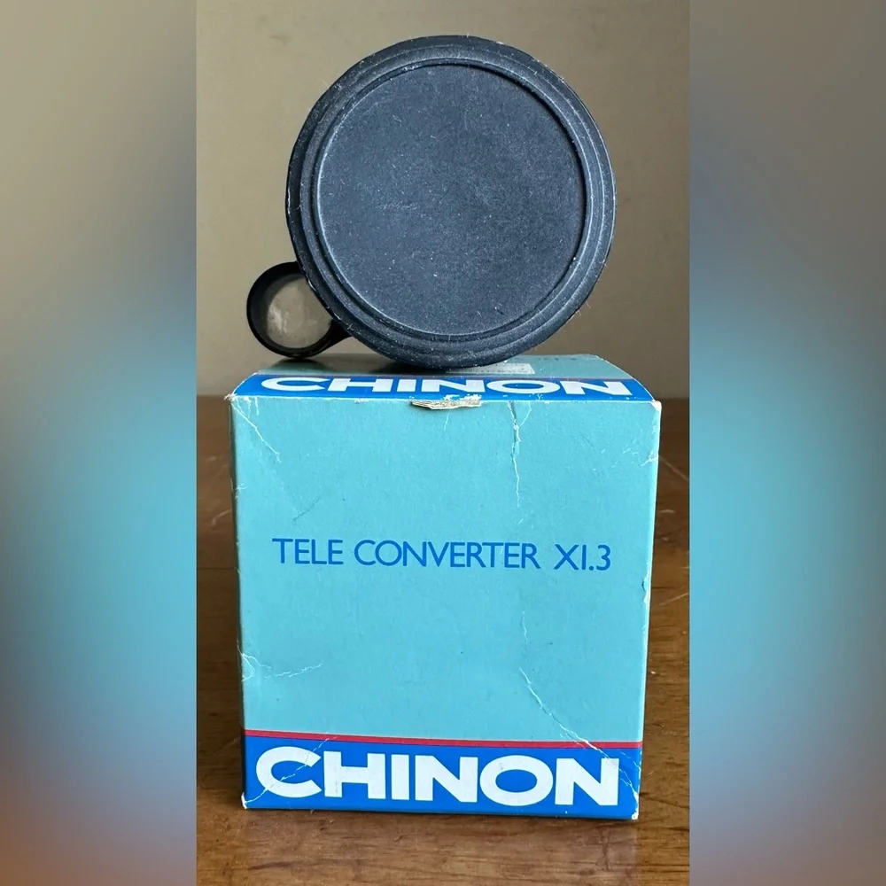 Chinon Genesis GS-7 Reflex Zoom 35mm Film Autofocus SLR Camera w/Case Manual BLK